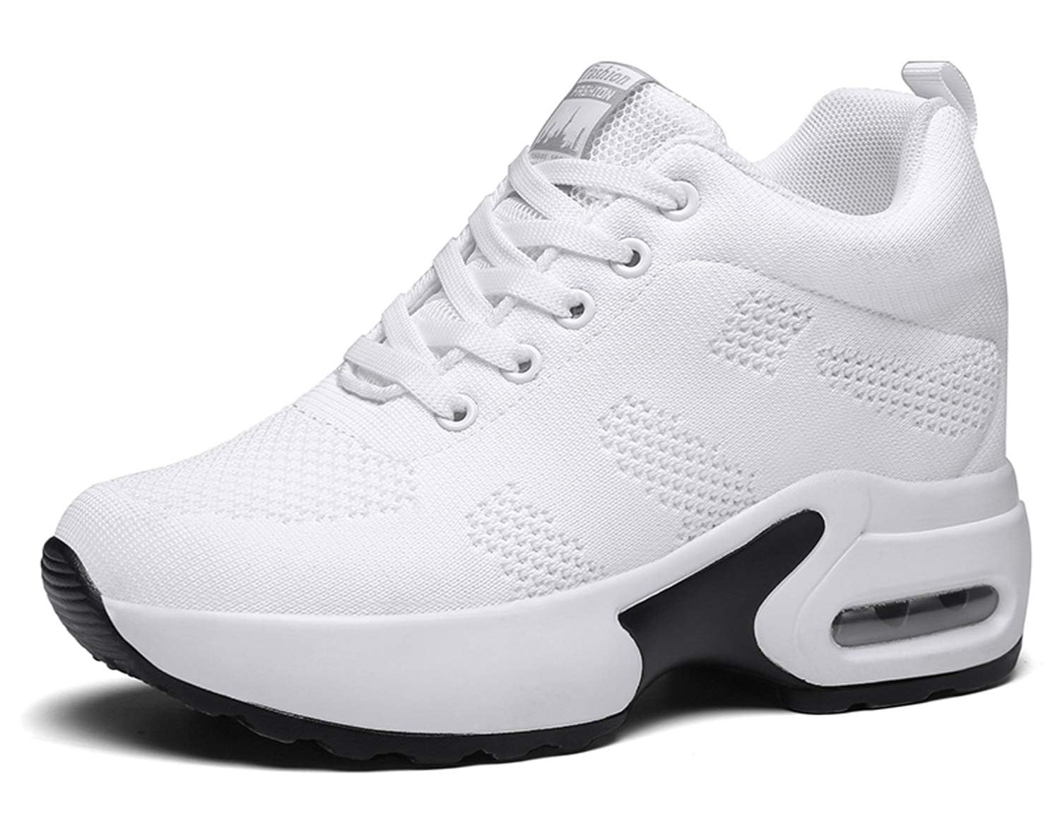 AONEGOLD® Damskie trampki z klinem, buty sportowe, wygodne, oddychające, siateczkowe, modne buty rekreacyjne