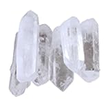 QWLEYCHN 10g to 100g Tibet Natural Clear Crystal White Quartz Cluster Points Pillar Column Terminated Wand Specimen Healing Reiki Mineral(10-20g)
