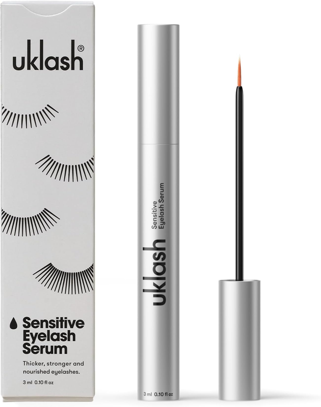 | Sensitive Eyelash Serum | UK's #1 Rated Lash Serums for Fuller Lashes, Peptide Based, Vegan Friendly Designed for Sensitive Eyes