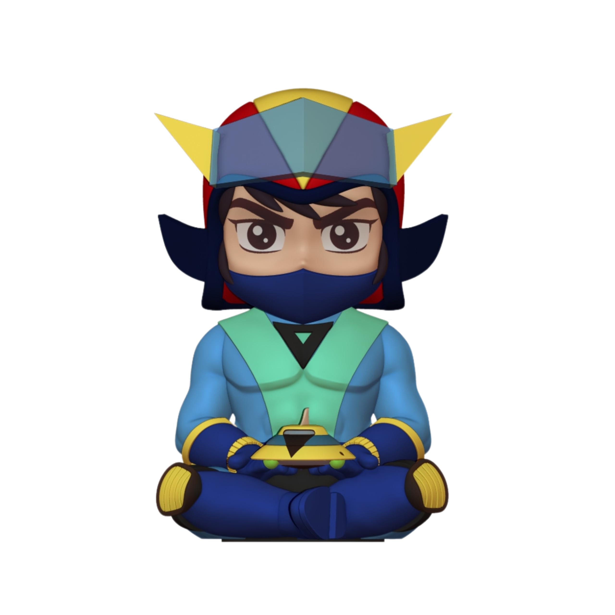 Plastoy UFO Robot Grendizer Koji Kabuto Chibi Money Bank