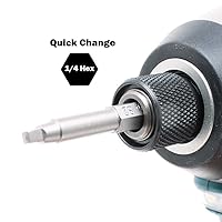 Vista 4 de AUTOTOOLHOME 3 Pack No.2 Square Driver Bit Set 2/4/6-inch Length for Pocket Hole Jig Systems Woodworking Joinery Tool