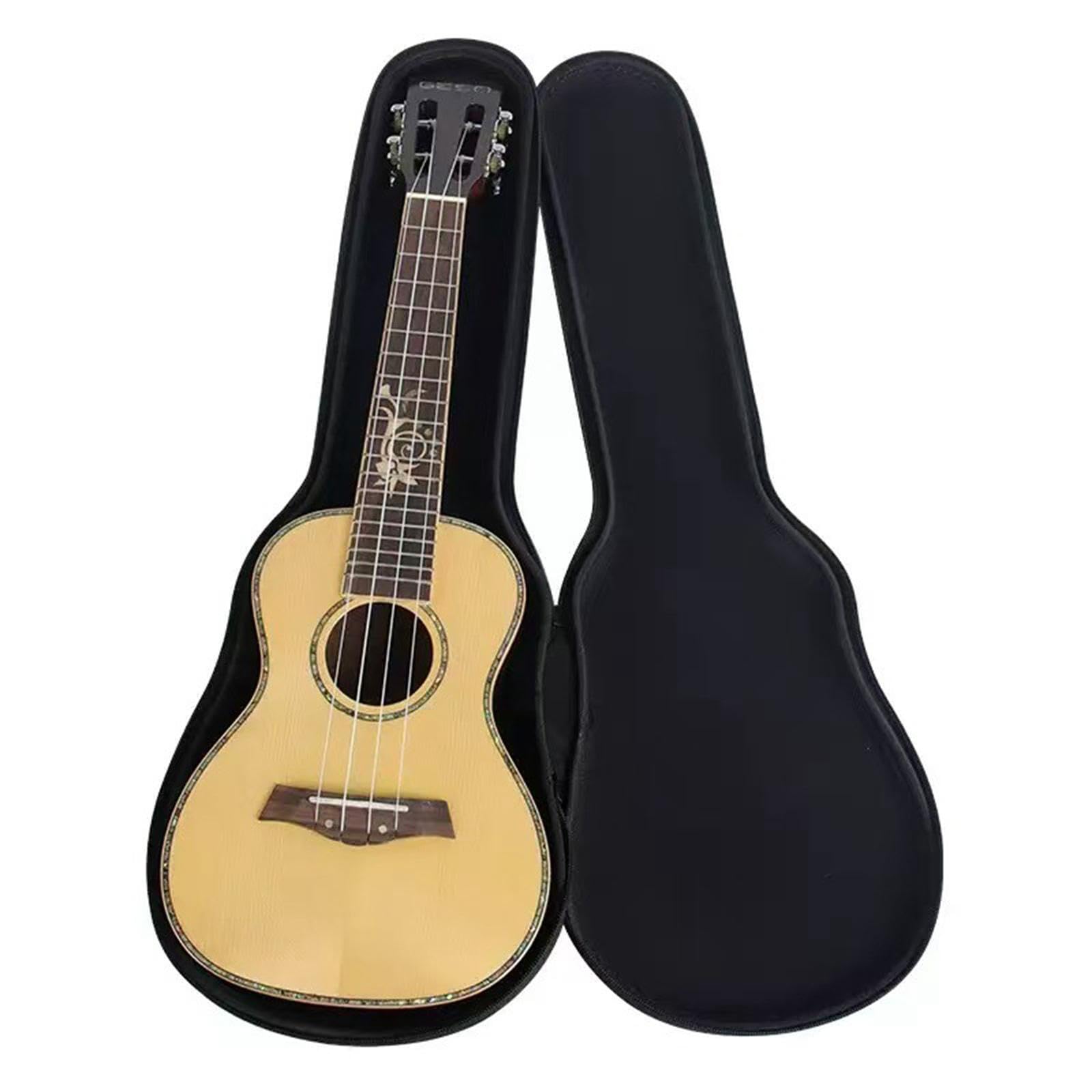 Ukulele Tasche Konzert Gepolsterte Wasserdichte Staubhülle Einzelschultergurt koffer mit Griff für Musikunterricht Reisen 65cmx23cm