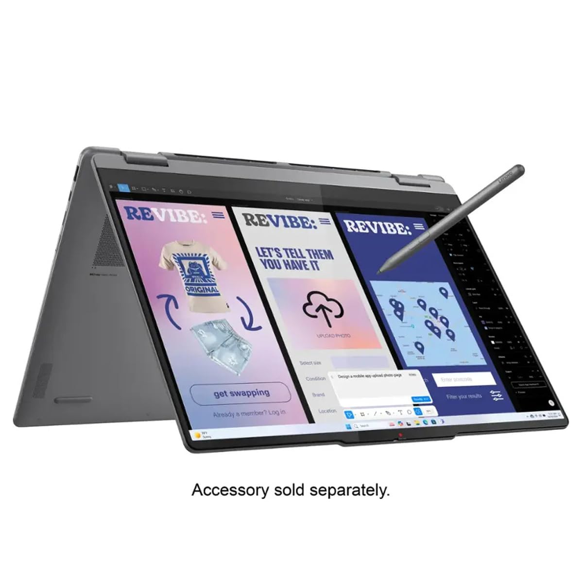 Lenovo Yoga 7i 2-in-1 Laptop, 16" 2K Touchscreen Laptop AI Copilot, Intel Core Ultra 5 226V, 16GB DDR5, 512GB SSD, Wi-Fi 7, Backlit KB, FP Reader, TB4, IR Camera, w/Stylus Pen, HDMI Cable, Win 11 Pro