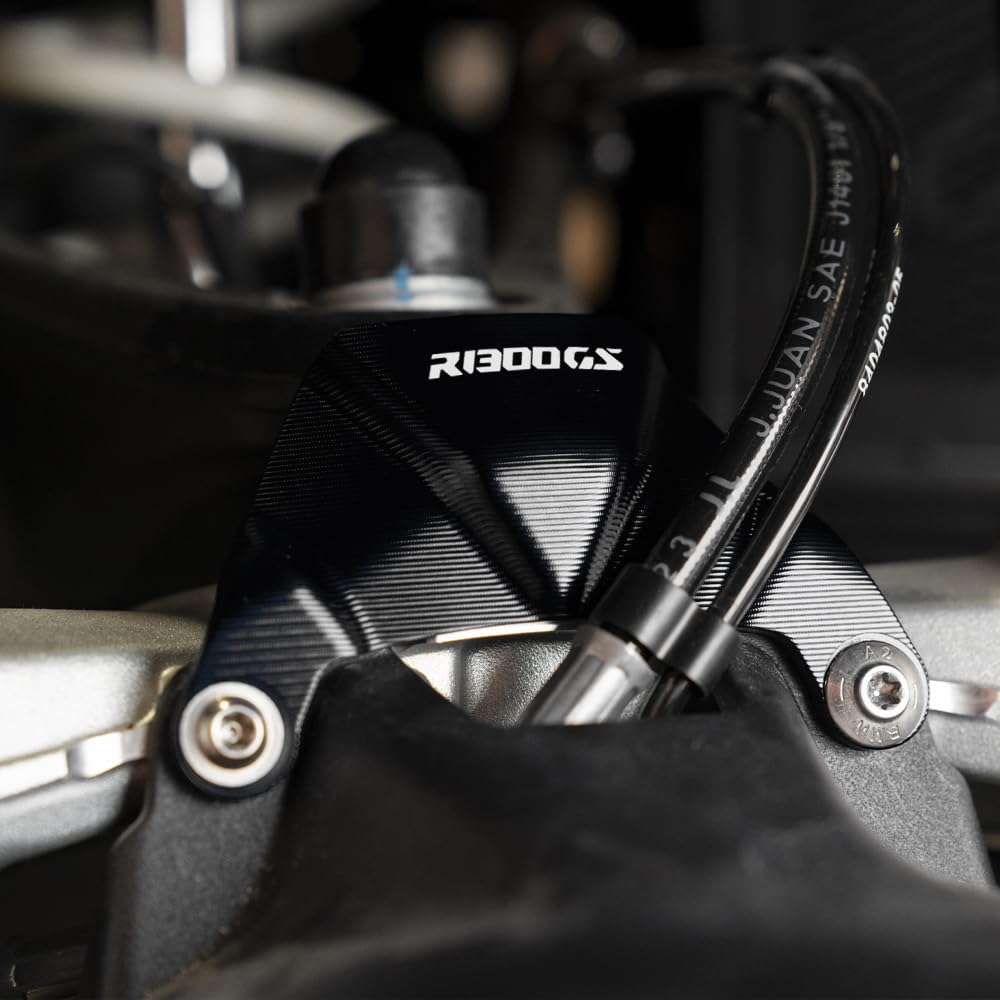 Pour BMW R1300GS Adventure R 1300 GS ADV Option 719 R 1300GS 2023 2024 2025 2026 CNC Aluminium Moto Telelever Bloc de Protection Articulé (Noir)