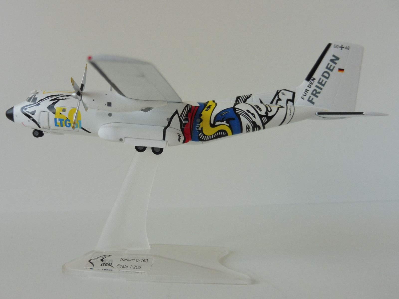 Amazon | Herpa Wings 1/200 完成品 ドイツ Transall C-160 LTG