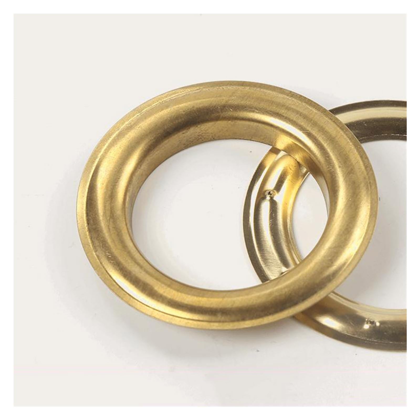 Occhielli per tende Anello in metallo inossidabile for tende Accessori for occhielli for in fai-da-te di tenuta Ornamento superiore Installare mediante timbratrice(YELLOW,50 pair)