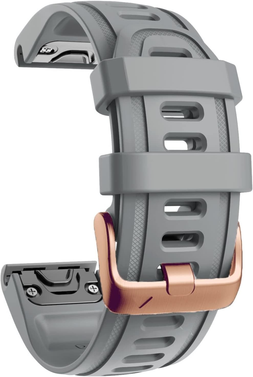 SKM Smart Watch Band Strap for Garmin Fenix 7S/5S/5S Plus/6S/6S Pro Quick Release EasyFit D2 Delta S Silicone 20mm Bracelet (Color : Gray, Size : Fenix 6S 6S Pro)