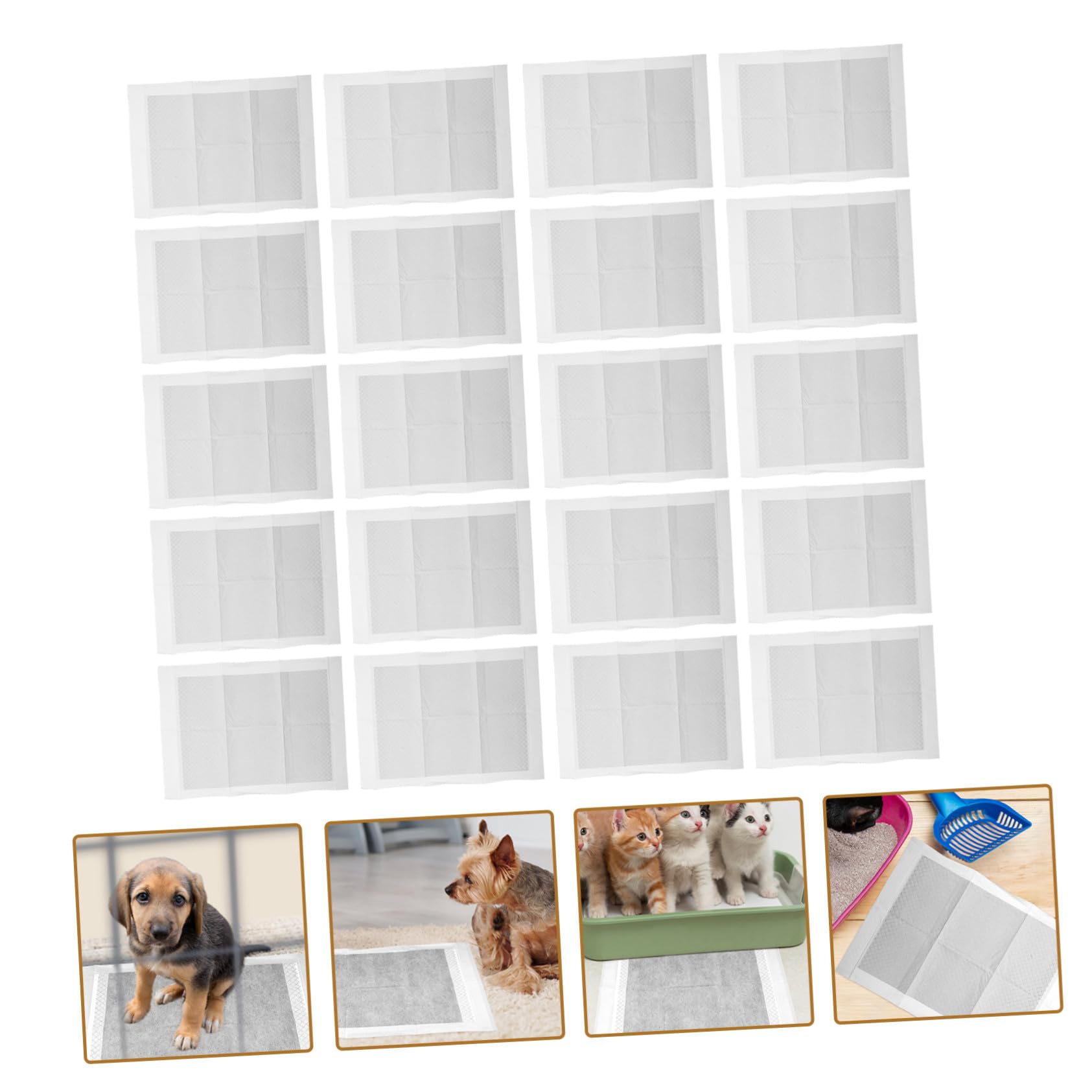 UPKOCH 100 Stück Welpen-PIPI-Pads Trainingspads für Hunde und Welpen Schutzmatten Welpenunterlagen Welpenzubehör Haustier-toiletten-Training Saugstark Flüssigkeitsdicht