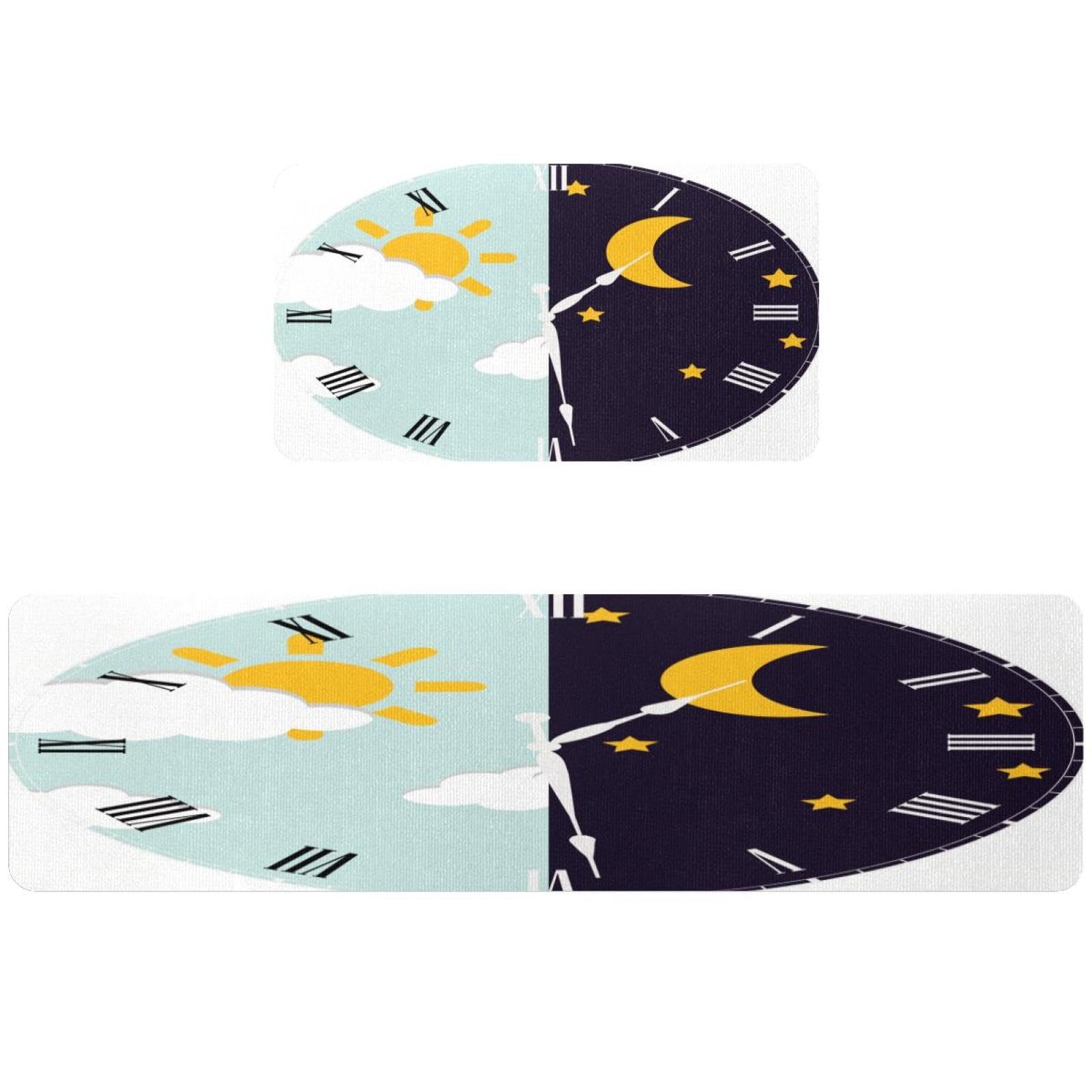 Alfombrillas de cocina para pasillo y cuarto de lavado con estampado cósmico