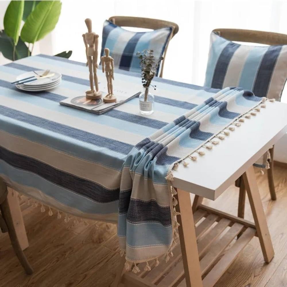 Nappe rectangulaire en toile de jute 90x90 lin de coton pour table