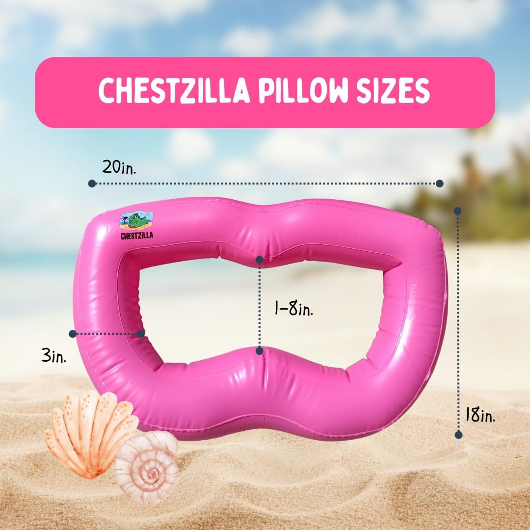 Adjustable Beach Pillow for Sunbathing - Inflatable Pillow for Camping, Swimming Pool & Beach – Waterproof & Lightweight Camping Pillows Easy to Inflate, Transport & Store