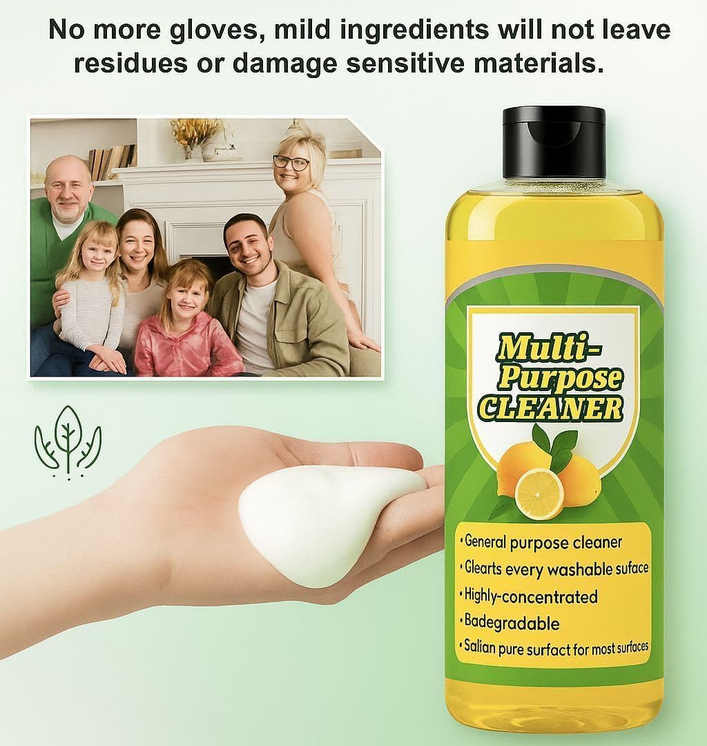 Multifunctional cleaner Pack of 2 Powerful Multifunctional Cleaner Multifunctional Concentrated Cleansing Lotion Multifunctional Cleaner Liquid High-Performance Cleaning Agent (PACK OF 2) - Image 8 thumbnail