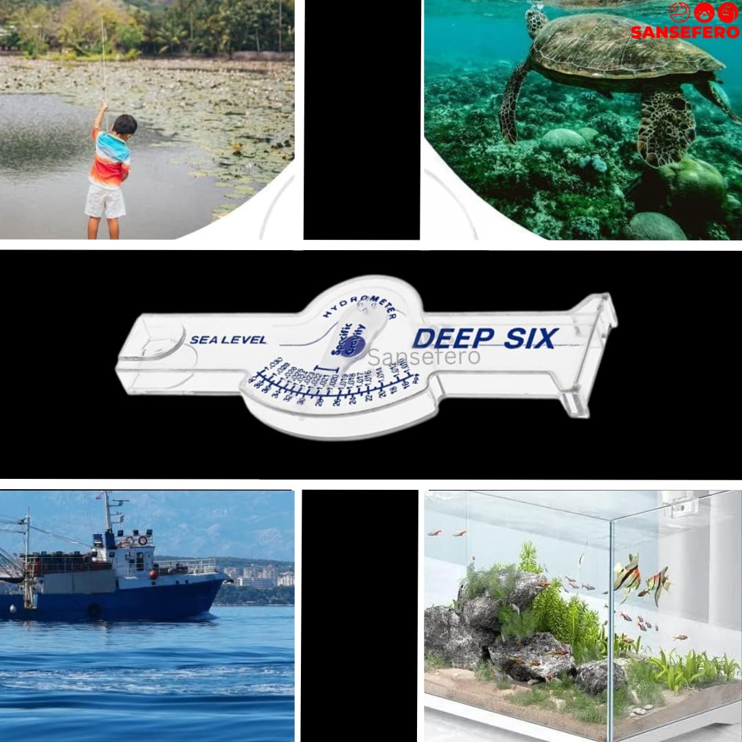 Premier Plants Deep Six Sea Level Hydrometer for Aquarium Fish Tank, Marine Sea Saltwater Automatic Hydrometer (Deep Six Hydrometer) 1