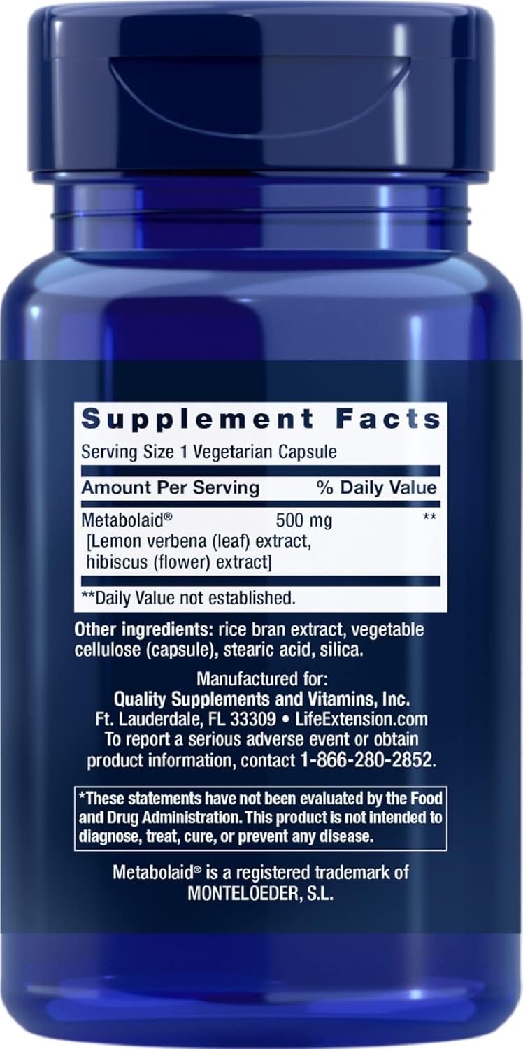 Life Extension Body Trim & Appetite Control - Achieve Lasting Weight Loss - Non-GMO - 1 Daily - Vegetarian - Gluten-Free - 30 Vegetarian Capsules : Health & Household