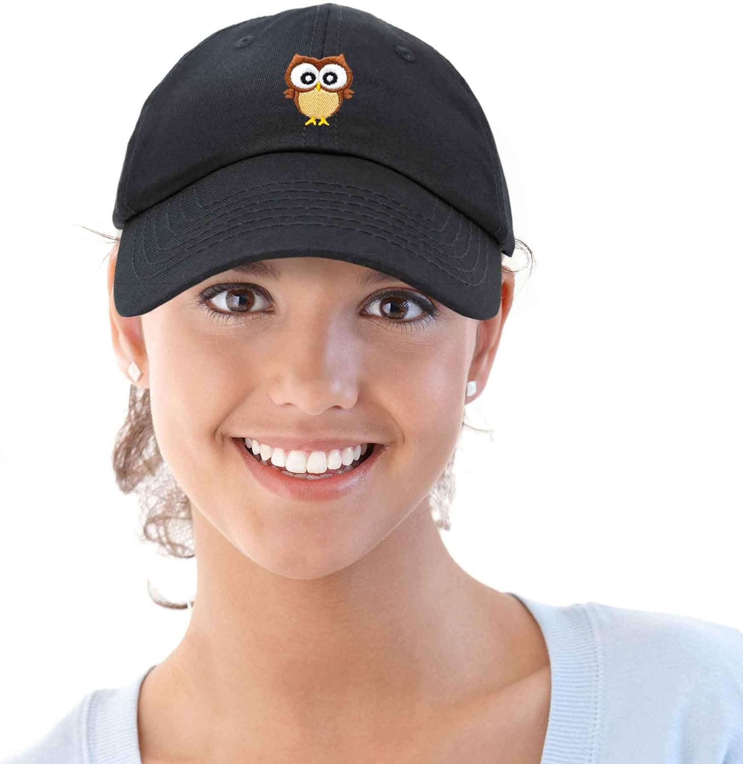 Cute Owl Hat Cotton Baseball Cap in Black : Clothing, Shoes & Jewelry