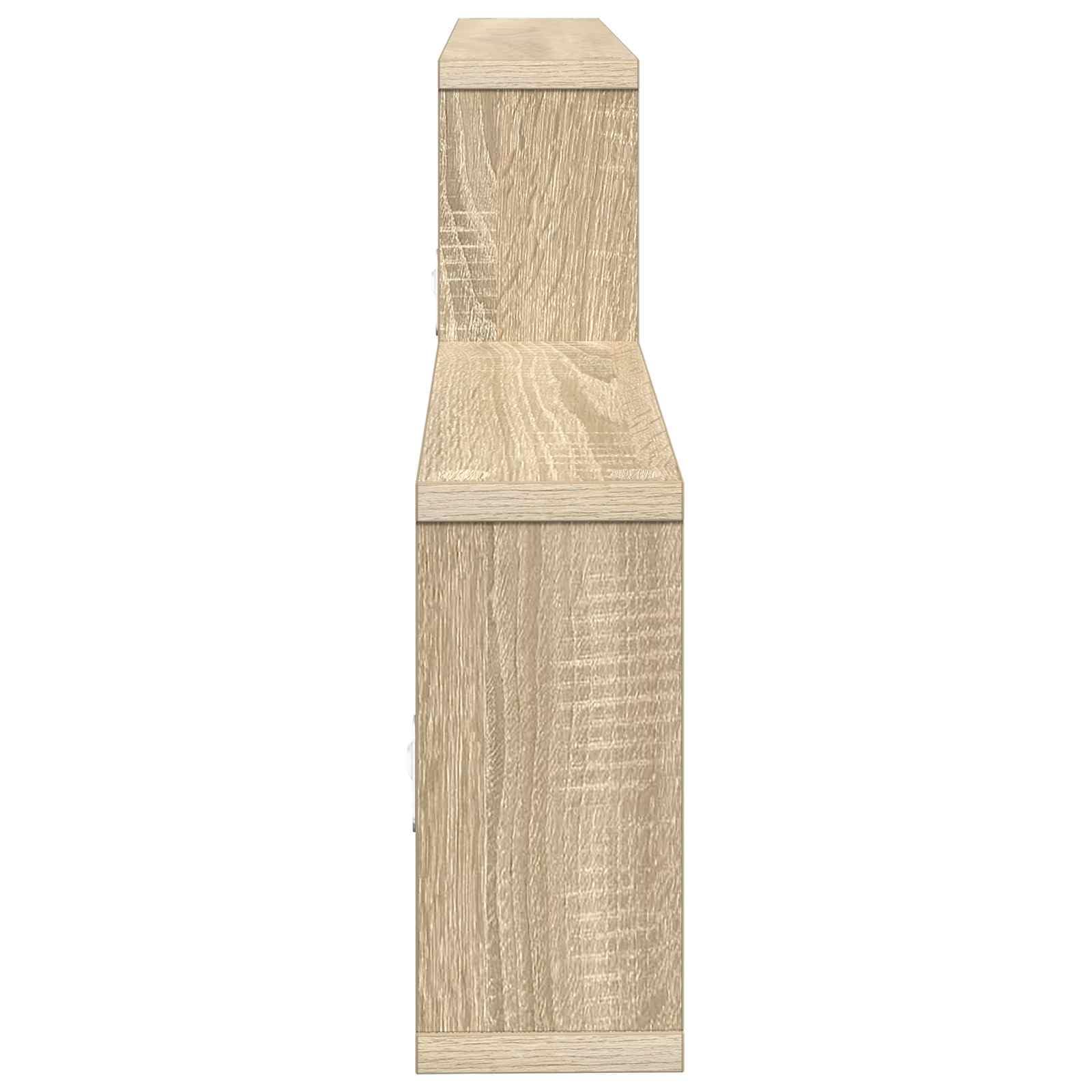 vidaXL Estante de Pared Roble Sonoma 130 x 10 x 50 cm