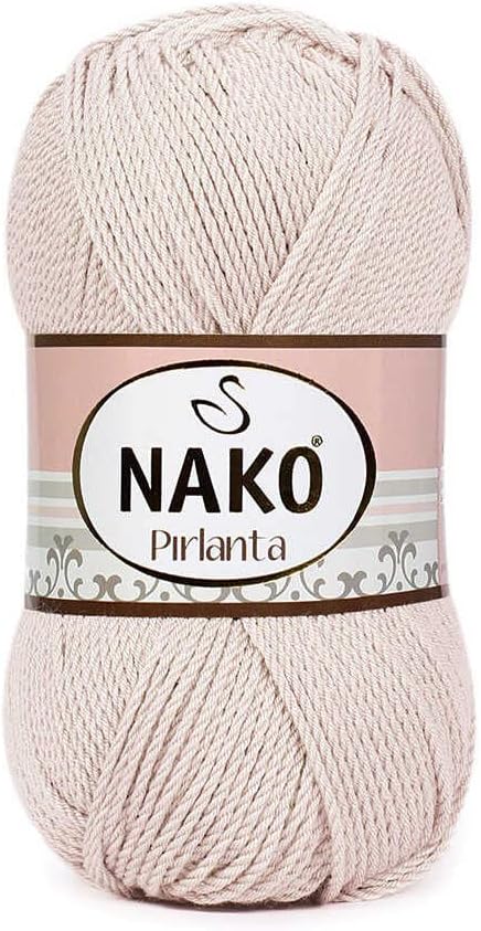 NAKO PIRLANTA Amigurumi Knitting Crochet Turkish Yarn - 100% Micro Acrylic - Lot of 4 skeins 400 gr 984 yds (10889 - Honeycomb)