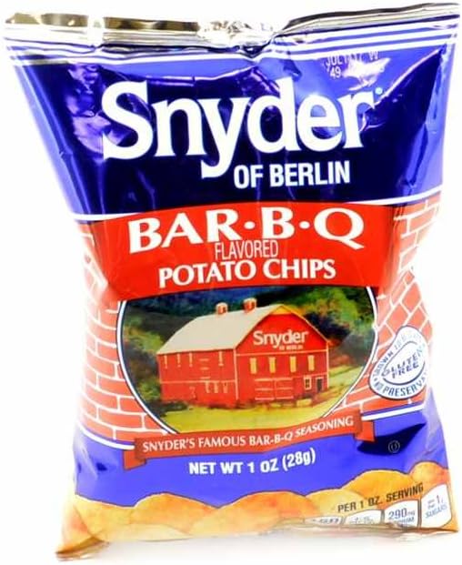 BAR-B-Q Barbecue Potato Chips 1 oz. Bags - 72 / Case