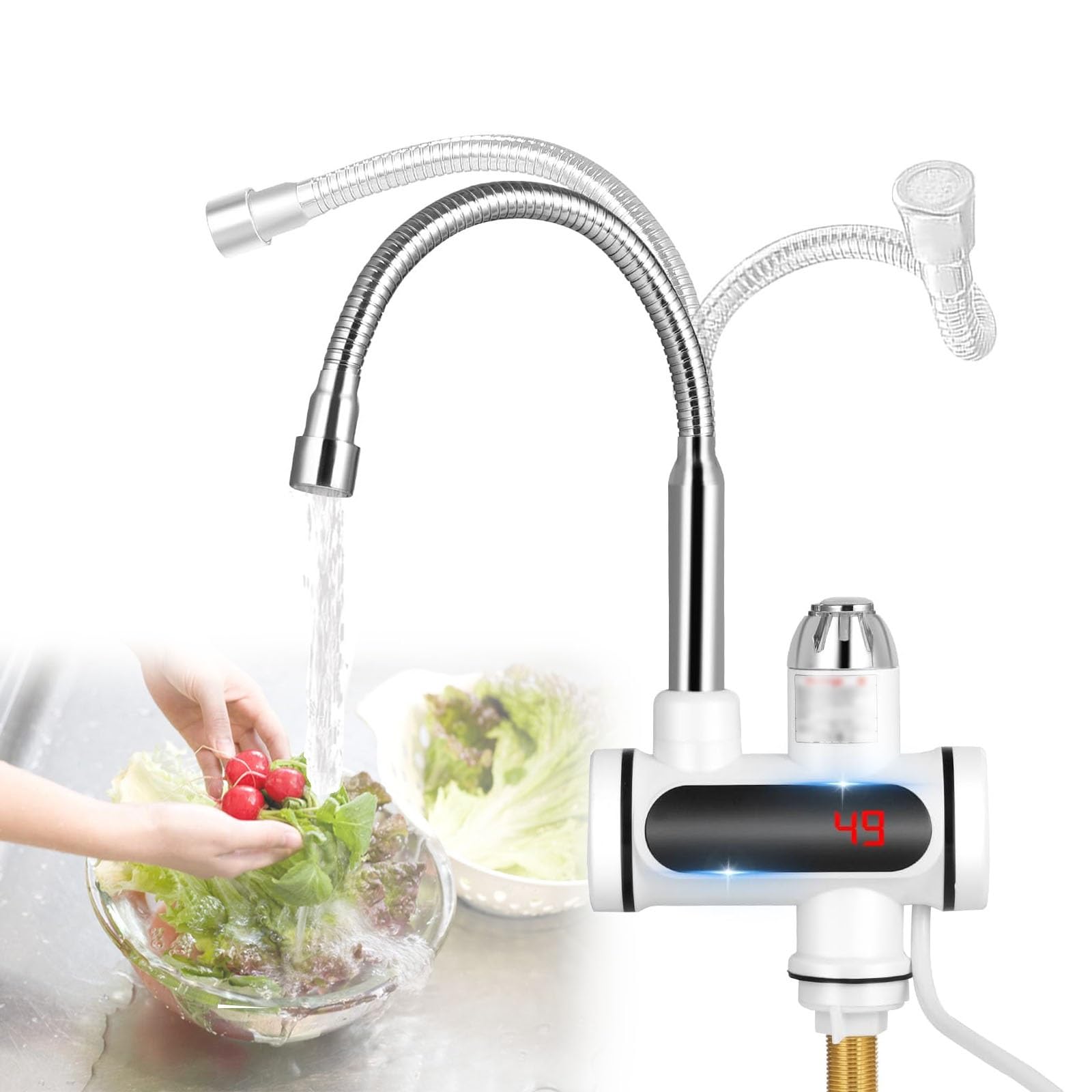 Robinet eau chaude instantanée pour solutionner le manque d'eau chaude