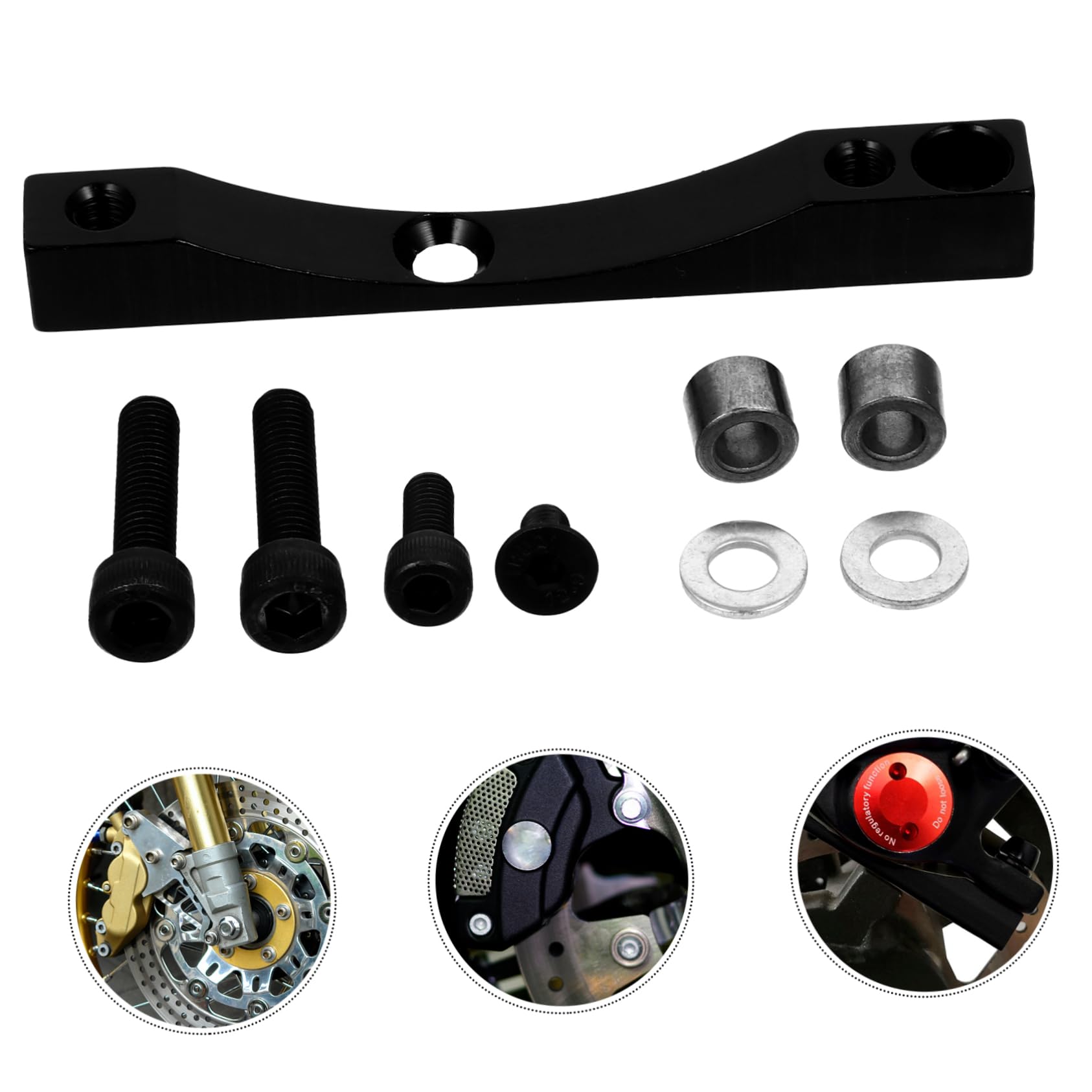 BCOATH 1Set Disc Brake Transition Tool Adapter Bracket Compatible with Xiaomi Electrocar Parts for Easy Installation Portable Brake Adapter Bracket