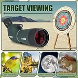 Svbony SV28PLUS 20-60x60mm Spotting Scope, BAK4 FMC Lens Waterproof Fogproof Angled Scope with Tripod, Spotter Scopes with Phone Adapter Bag, for Birdwatching Target Shooting Observation Wildlife - Image 8