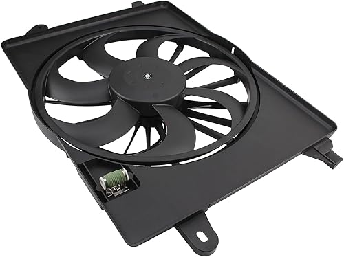 Miniatura 5 de AUTOKAY Ventilador de refrigeración del radiador de CA para Chrysler 300 para Dodge Challenger para cargador 2009-2018 Ventilador de refrigeración