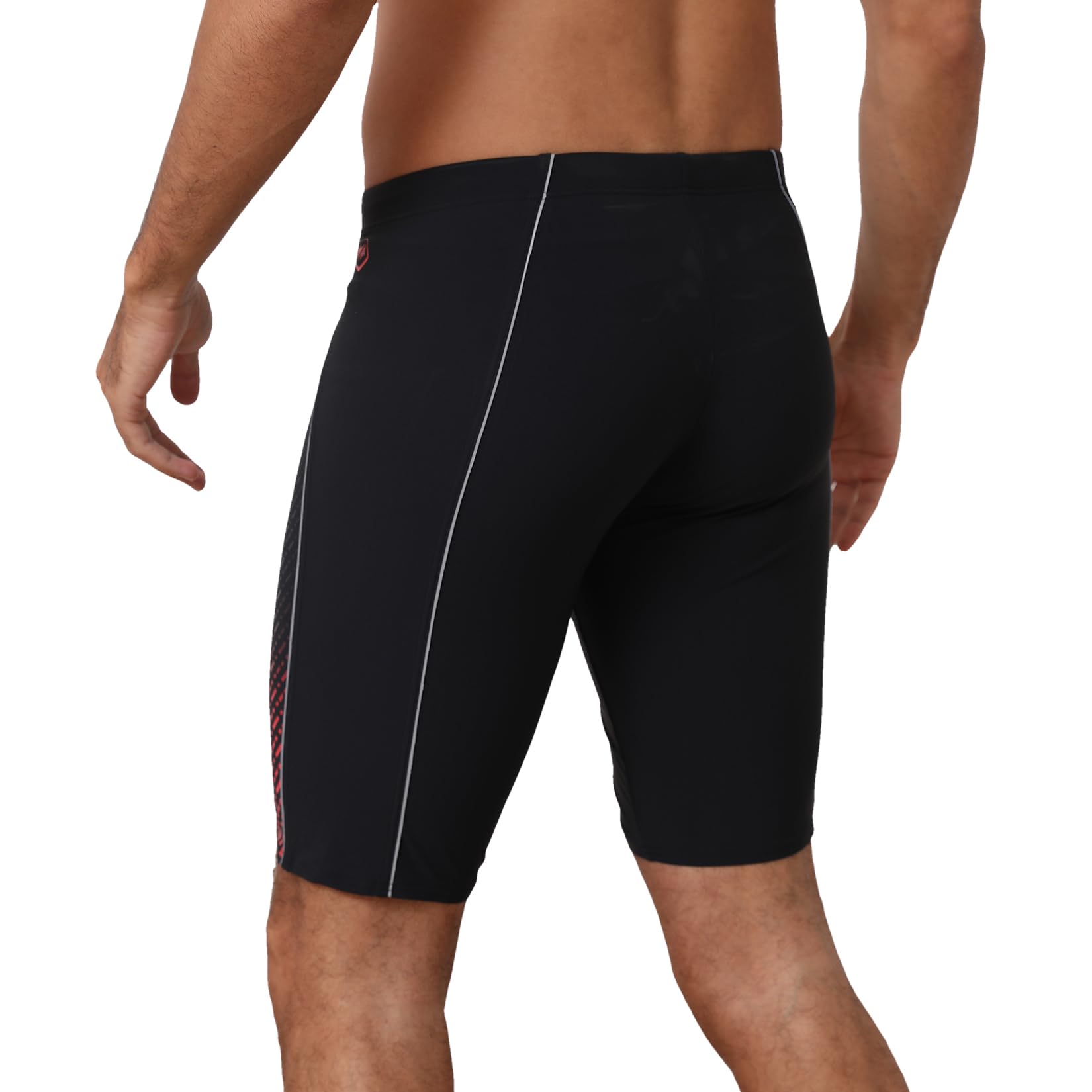 Bañador Hombre Natación Jammers Competición Largo, Secado Rápido, Resistente al Cloro, con Forro, Ajuste con Cordón, Piscina y Playa