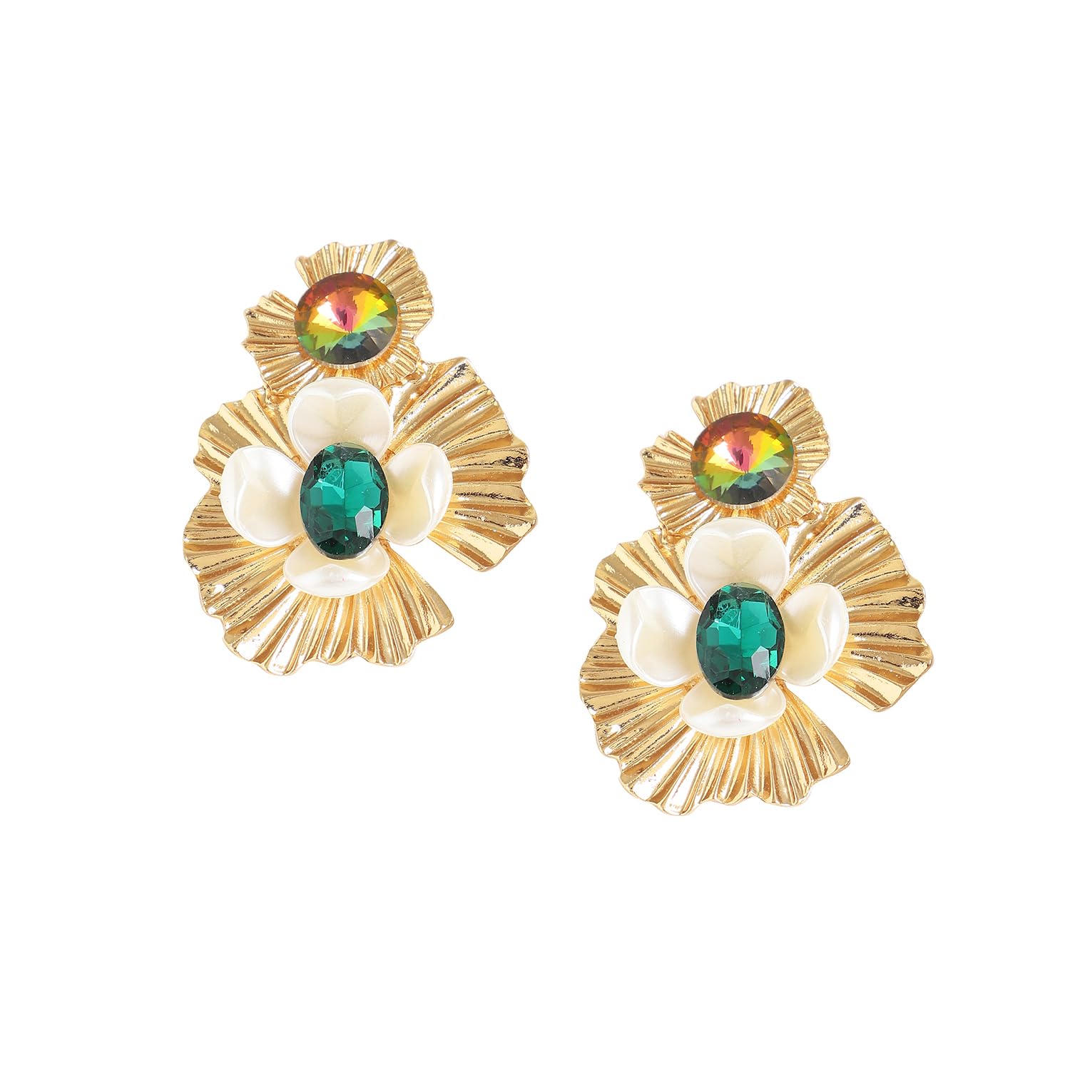 SOHI statement Drop Earrings for Women & Girls, jewellery for women, light weight earrings, Push Closure, modern, artificial earrings for women, western earrings (4856) (B0C9DSW1C5) Amazon Price History, Amazon Price Tracker