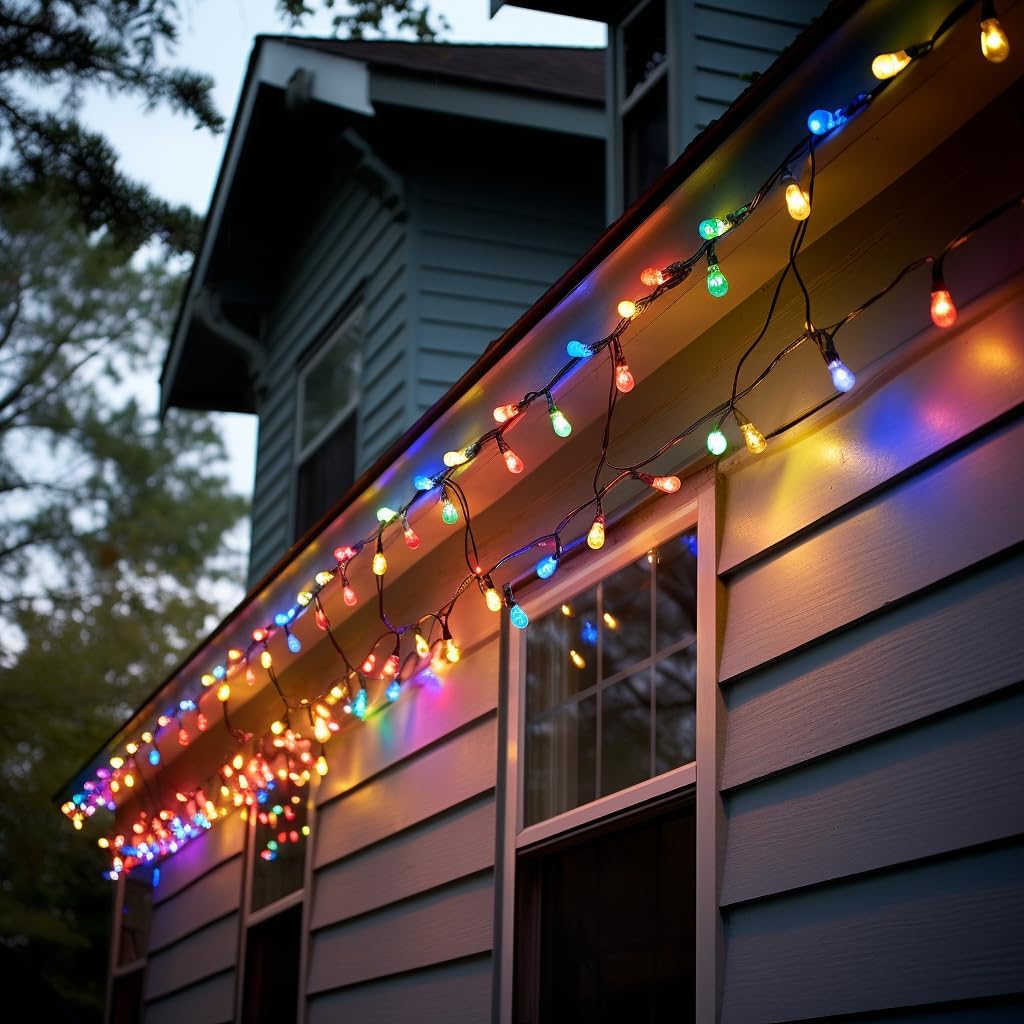 Holiday Joy Multi Colored Mini String Lights + Christmas