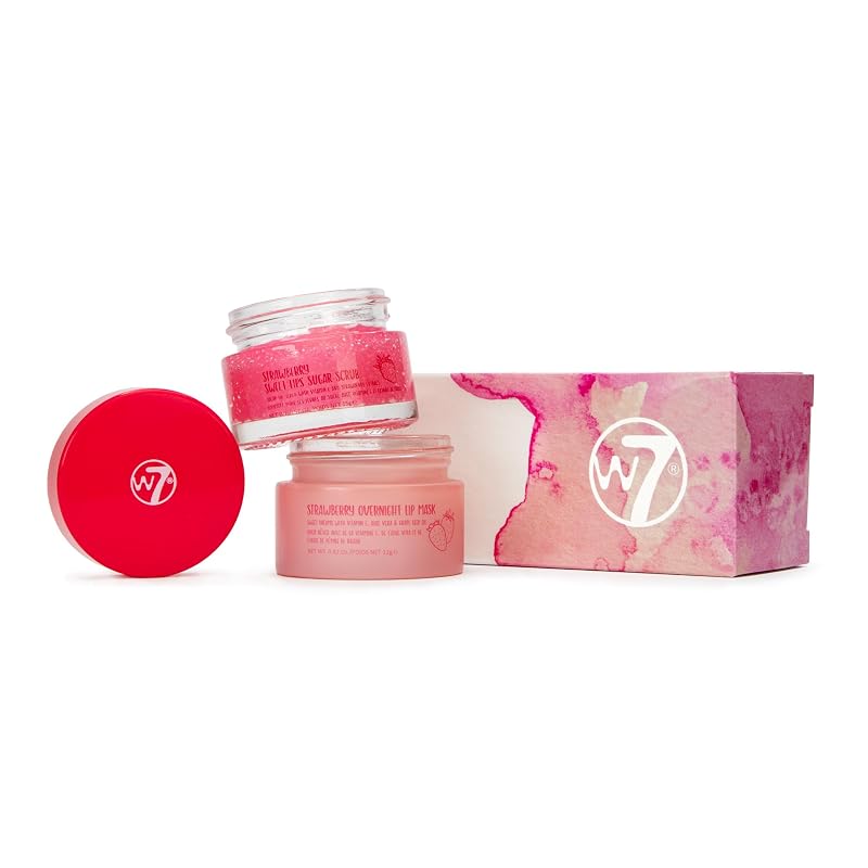 W7 Sweet Dreams Duo de Esfoliante Labial e Máscara Noturna – Strawberry