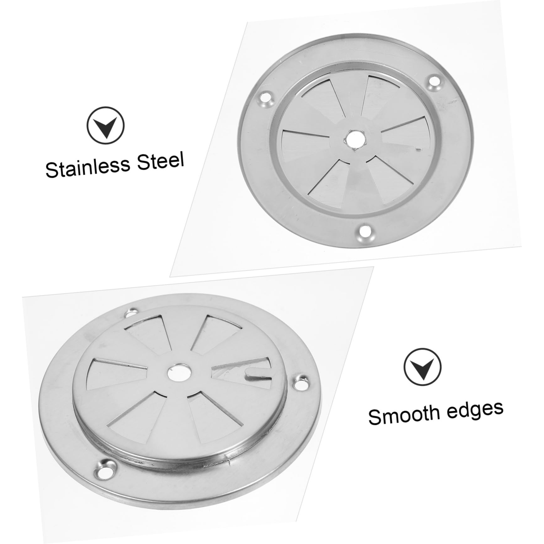 Uonlytech 3 Juegos Ventilación Del Horno Rejilla Ventilacion Rejillas Para Ventilacion Orificio De Disipación De Calor Ventilación De La Rejilla Del Conducto Repuesto Silver 2 Piezas * 3