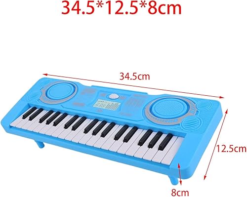 Miniatura 2 de Milageto Teclado de piano eléctrico portátil de 37 teclas, juguetes educativos, instrumento musical, órgano electrónico portátil digital para