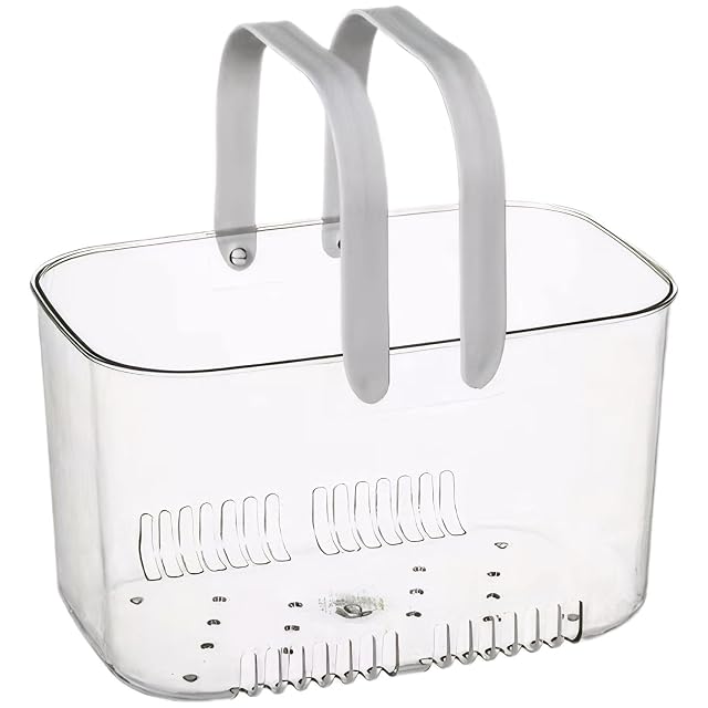 Swiftorus Bathroom Basket with Handles Shower Caddy for Bath Essentials pp Storage Basket with Drainage Holes Design for
