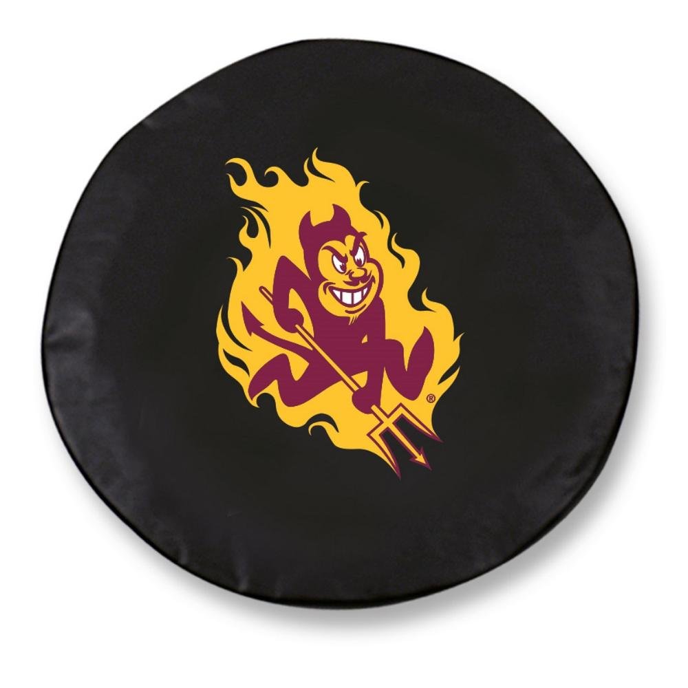 Holland Bar Stool Arizona State Tire Cover In Black - 32.25 Inch X 12 Inch