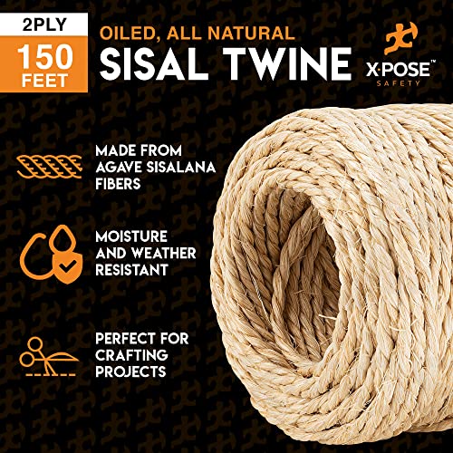 Cuerda de fibra natural Sisal Twine 2 Ply, pack 2 miniatura 3
