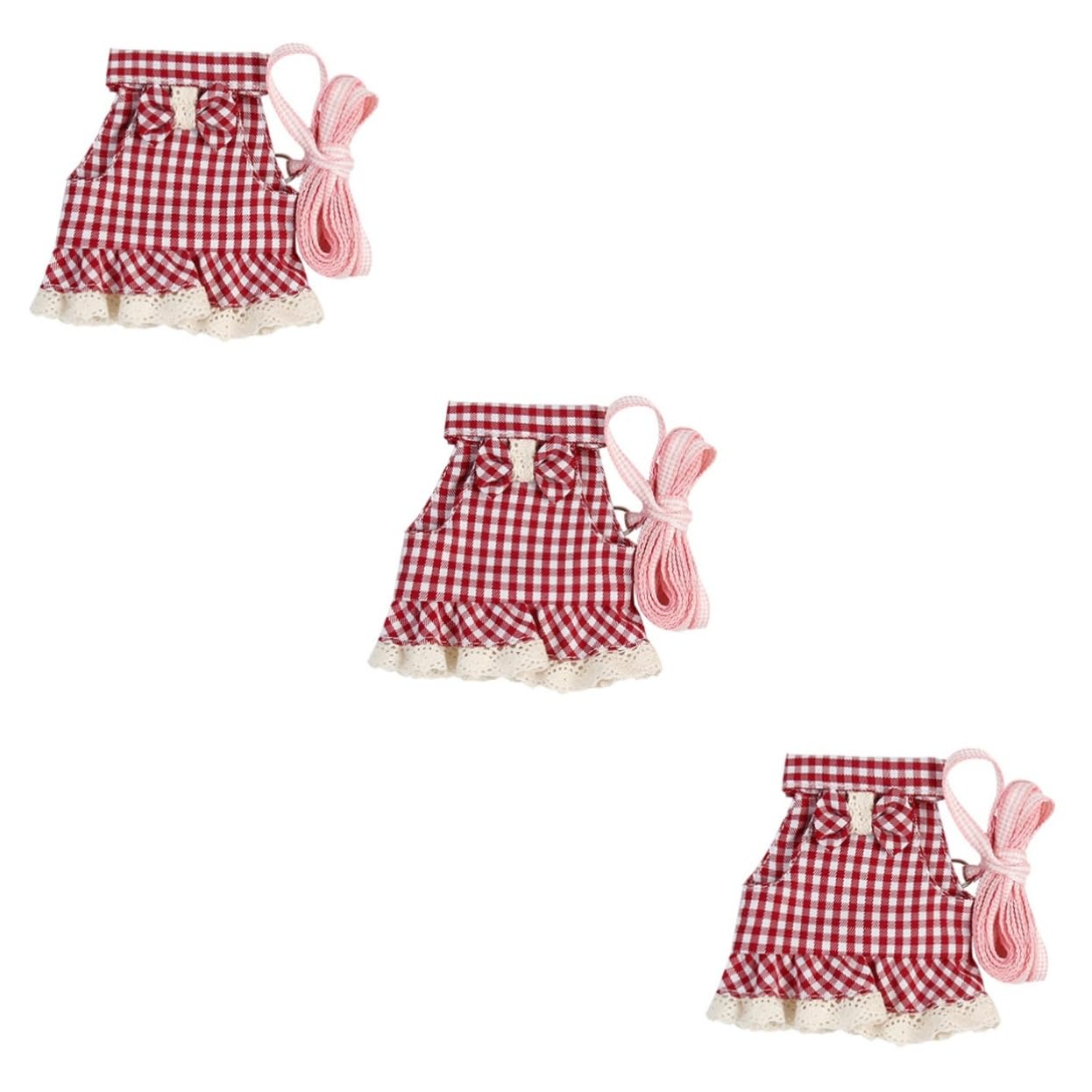 BESPORTBLE 3 Pz Piccola Pettorina Per Animali Domestici Imbracatura Da Furetto Guinzaglio Per Gattini Pettorina Per Piccoli Animali Kit Di Imbracatura Coniglietto Dei Cartoni Animati Stoffa