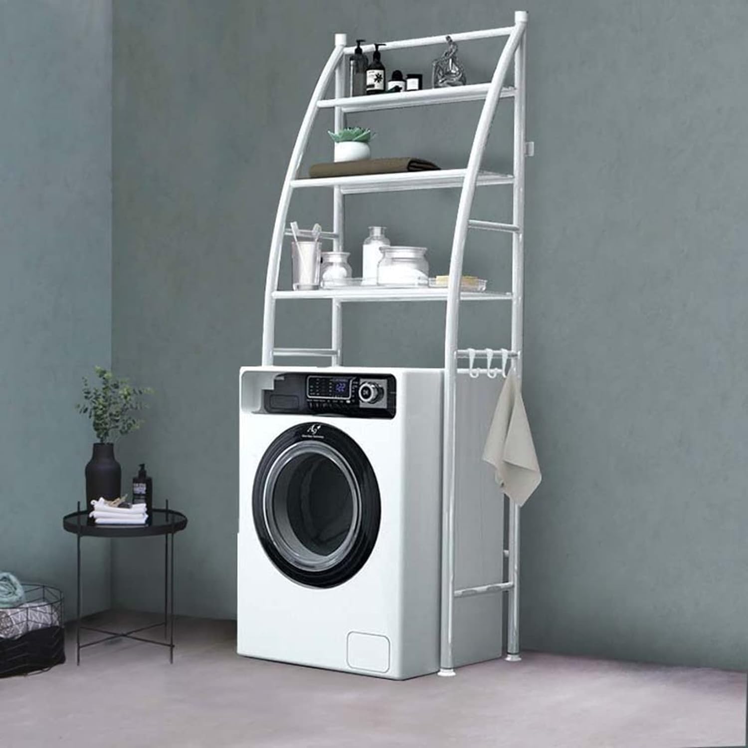 See full amazon price history chart for PESOMA 3 Shelf Bathroom Space Saver,Over The Washing Machine Rack,Bathroom Corner Stand Storage Racks Organizer for Bathroom, Laundry, Space Saver Metal Storage (White) PESOMA 3 Shelf Bathroom Space Saver,Over The Washing Machine Rack,Bathroom Corner Stand Storage Racks Organizer for Bathroom, Laundry, Space Saver Metal Storage (White) (B0D89XW8QB) Amazon Price History, Amazon Price Tracker