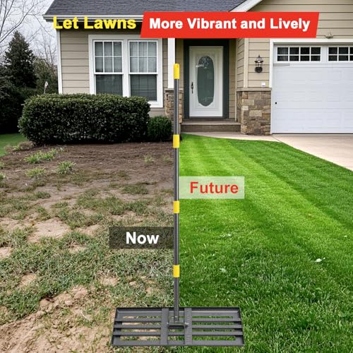 Lawn Leveling Rake Heavy Duty 30 x10 Stainless Steel Leveler Plate Reinforced Welds 28 60 - image 7