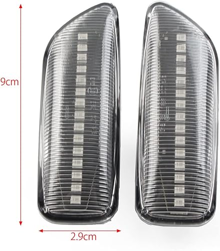 Miniatura 3 de GZYF Luces de marcador laterales para guardabarros delanteros para Volvo S60 S80 MK1 V70 MK2 XC70 XC90 lente transparente, luz ámbar