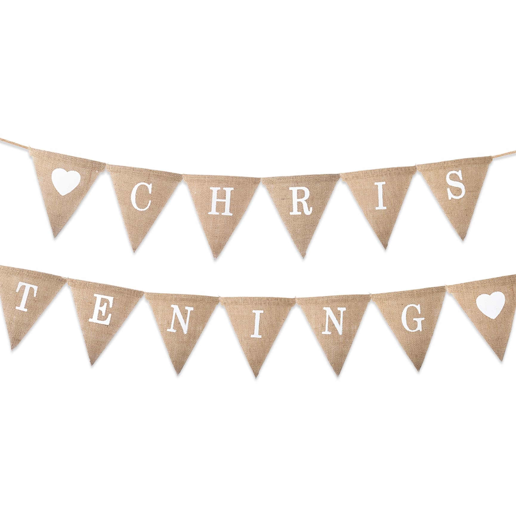 Christening Decorations Banners, Burlap Christening Banner Baptism Flag Bunting Christening Banner Background Decorations