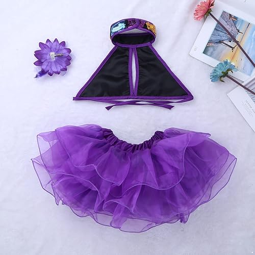 Miniatura 4 de Vestido de ballet de lentejuelas para niñas y niñas, falda tutú, ropa de danza, jazz, moderno, disfraz de actuación