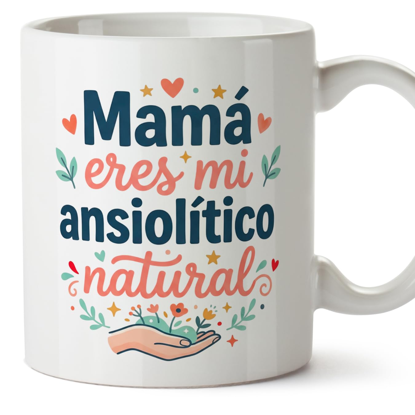 MUGFFINS Taza mamá con frase Para el mundo eres una madre pero para la familia eres el mundo en Español | regalo madre | 330 Ml 11 oz | Idea original para regalar | progenitores v1 — view 92