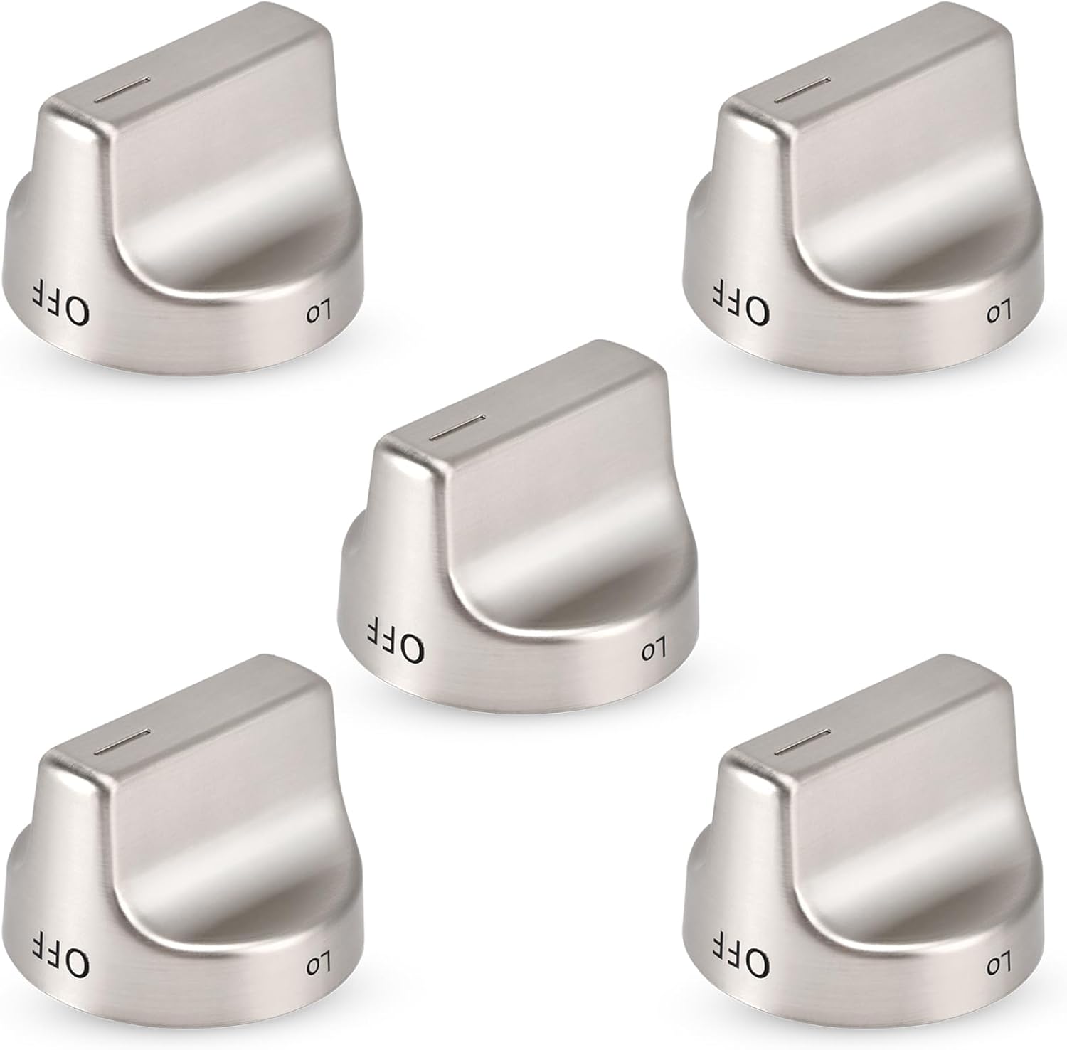 W11159630 Stove Knob Replacement Compatible with Whirlpool WFG550S0LZ WFG550S0LZ4 Gas Ranges Oven Knobs Burner Cooktop Control Knobs, Replace Part #4813782 AP6284486 PS12347845 EAP12347845, Pack of 5