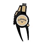 Callaway 4-in-1 Golf Divot Repair Tool, Black/Gold