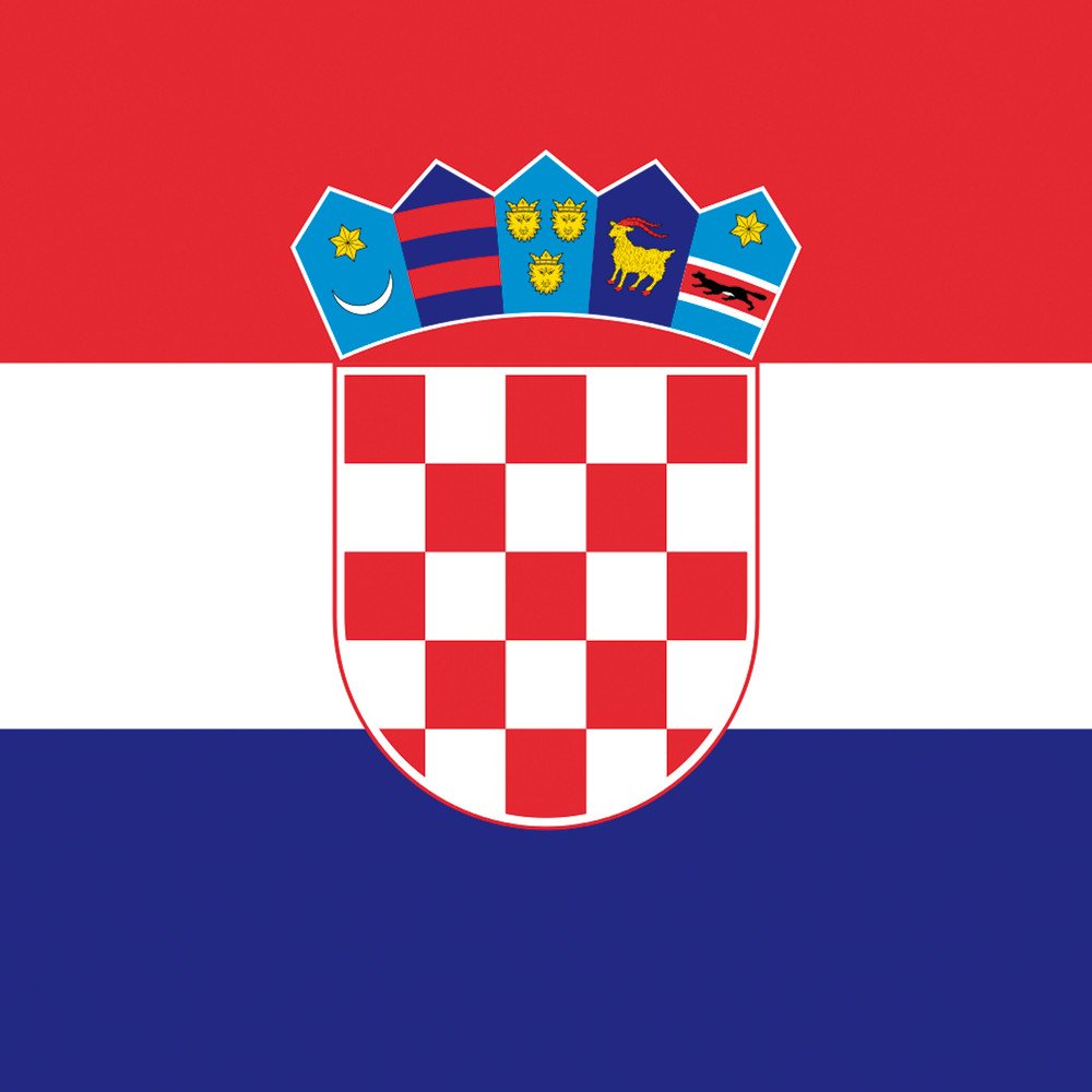 DeinDesign Coque Compatible avec Samsung Galaxy S6 Coque renforcée Coque Antichoc Croatie Drapeau Drapeaux
