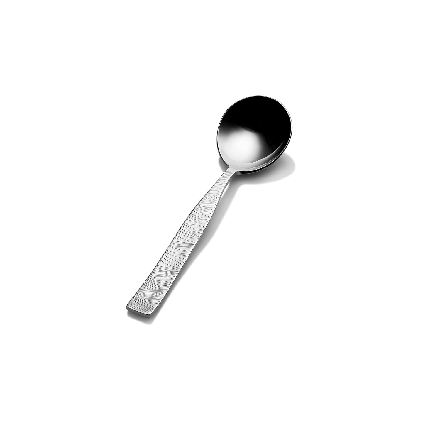 Bon Chef S2901 Stainless Steel 18/8 Safari Bouillon Spoon, 6-11/64" Length (Pack of 12)