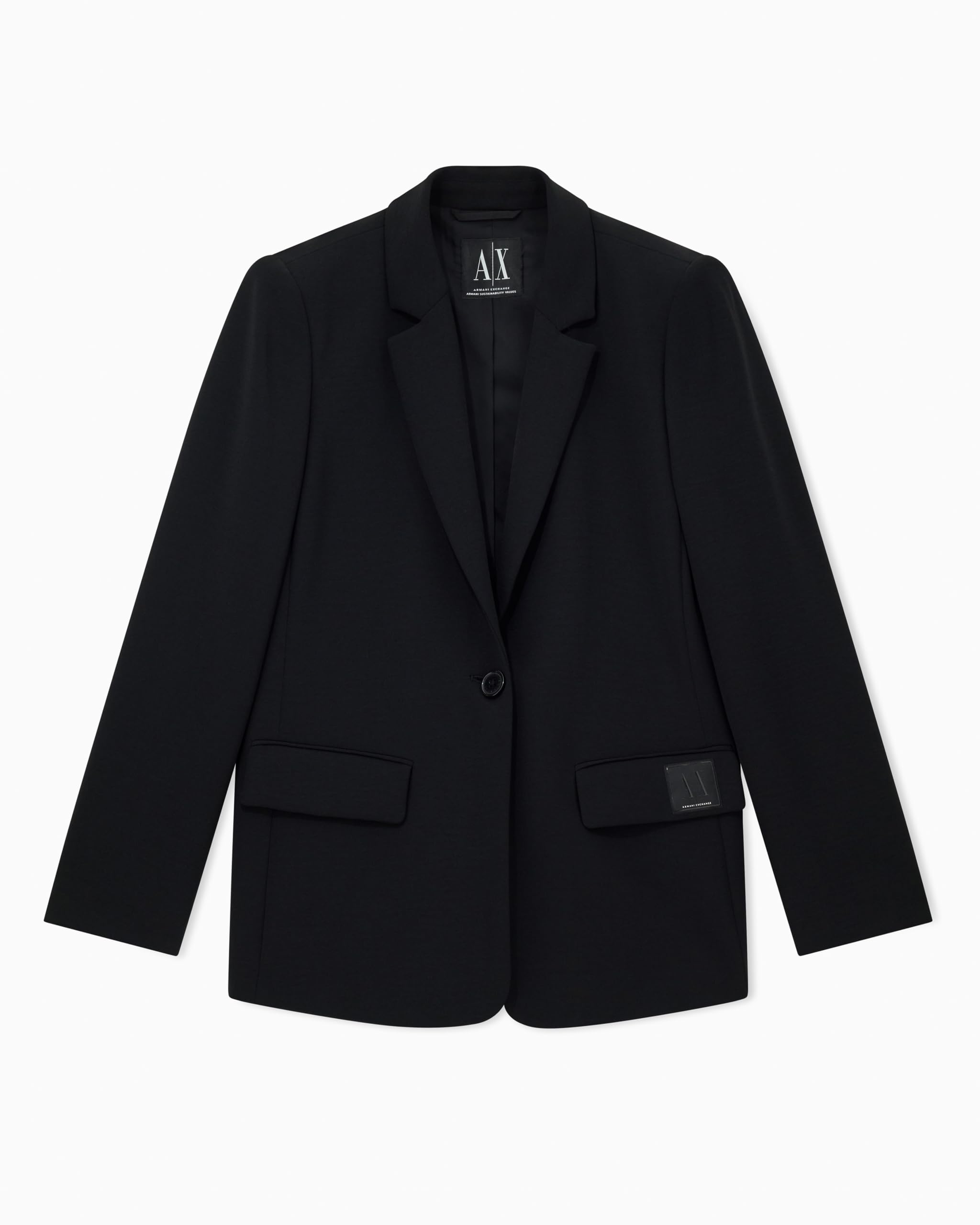 Armani Exchange Womens Icon Patch Blazer