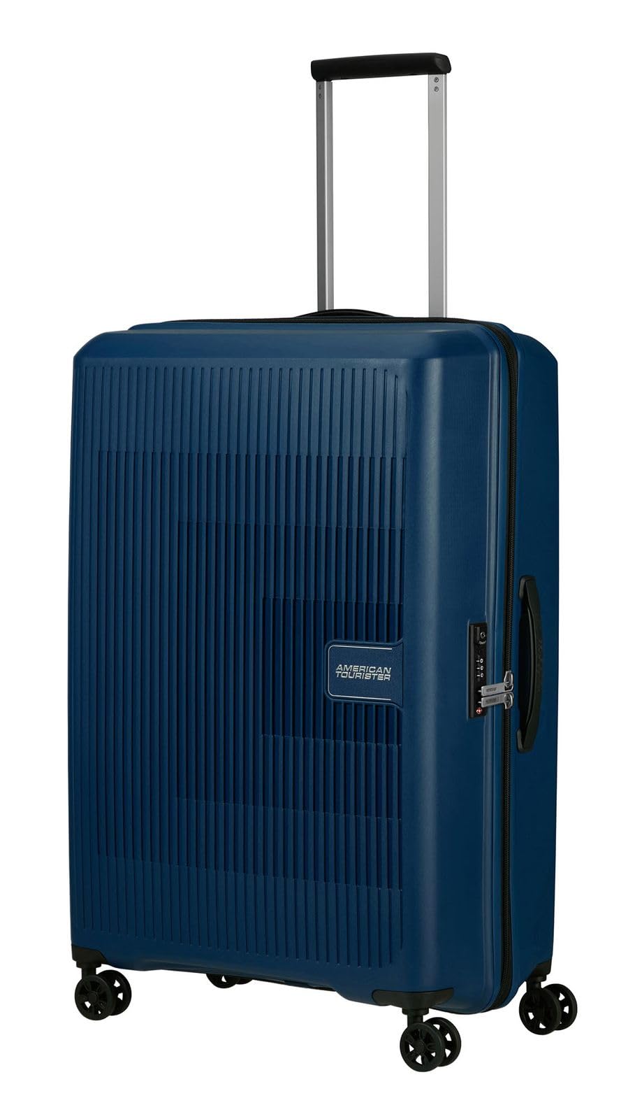 American Tourister Navy Blue Aerostep 4-Wheeled Suitcase L 77 Cm, One Size