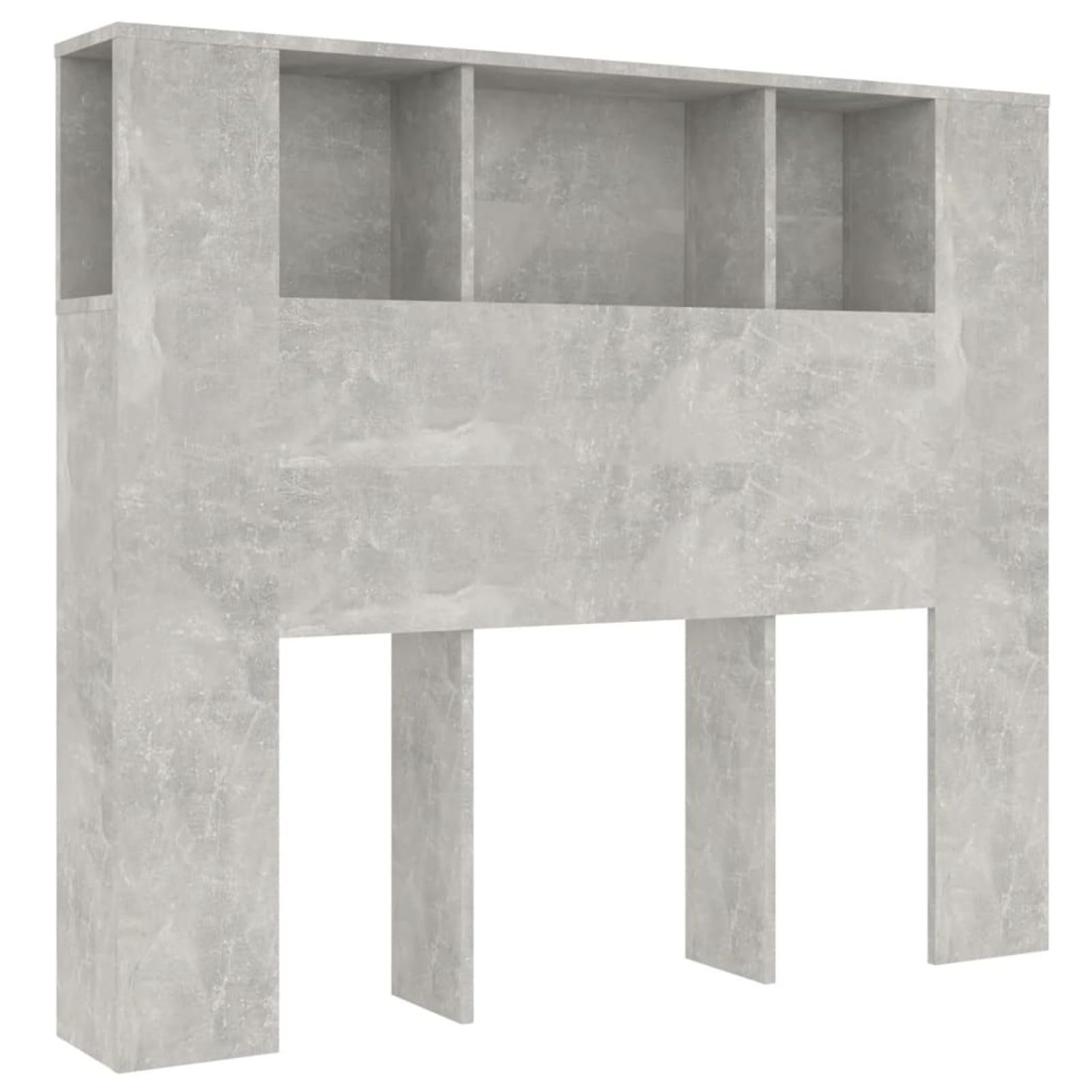 Mueble cabecero, Cabezal De Cama, Cabecera para Cama, Cabezales Dormitorios Modernos, Gris hormigón 120x18,5x104,5 cm