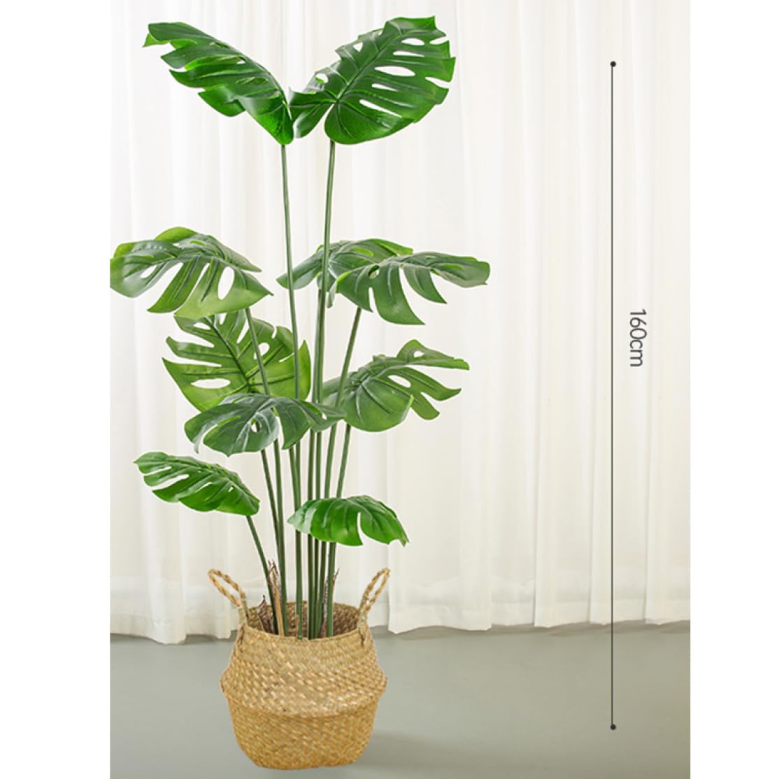 Amazon｜HGJH 人工観葉植物 大きい モンステラ インテリアグリーン